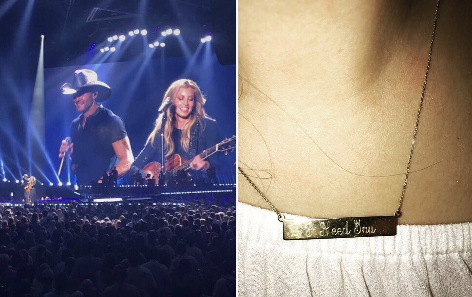 Kristiiiii32's tweet photo. Thank you for playing our song 😭😭😭 @FaithHill @TheTimMcGraw https://t.co/fzlYWwS56b