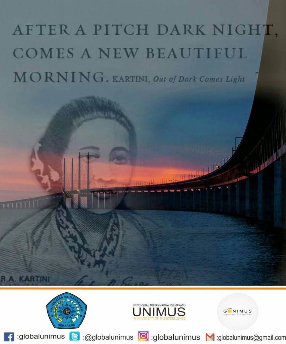 globalunimus's tweet photo. Many things can bring you down. But the only thing that really can knock you down is your attitude. Happy Kartini's Day❤ https://t.co/WW9lVhaHKE
