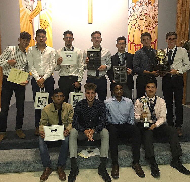 A few of the boys at banquet