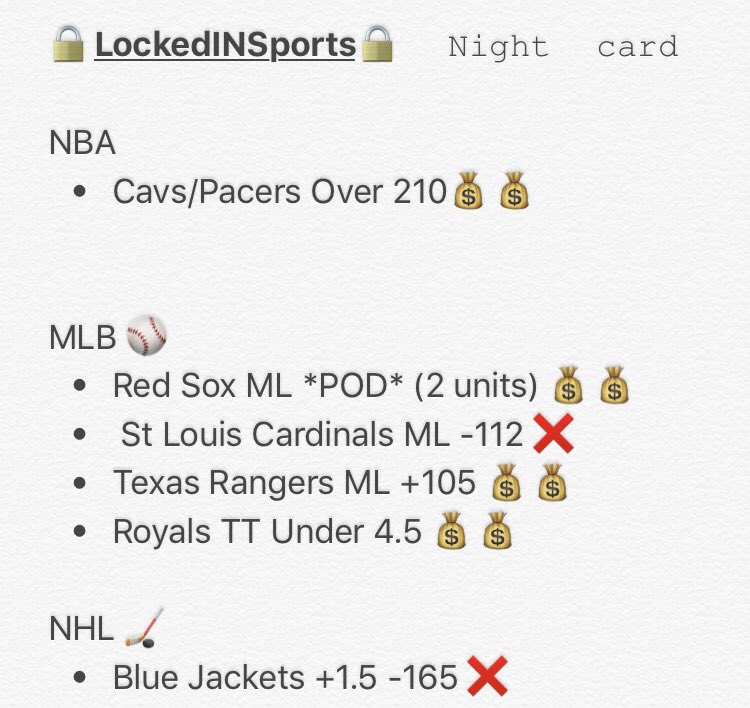 LockedINSport's tweet image. Rangers walk off WINNER in 14! As our Gold Members end the night 4-2 +2.1 units!  

DM to find out our Weekend Specials 💥👀
