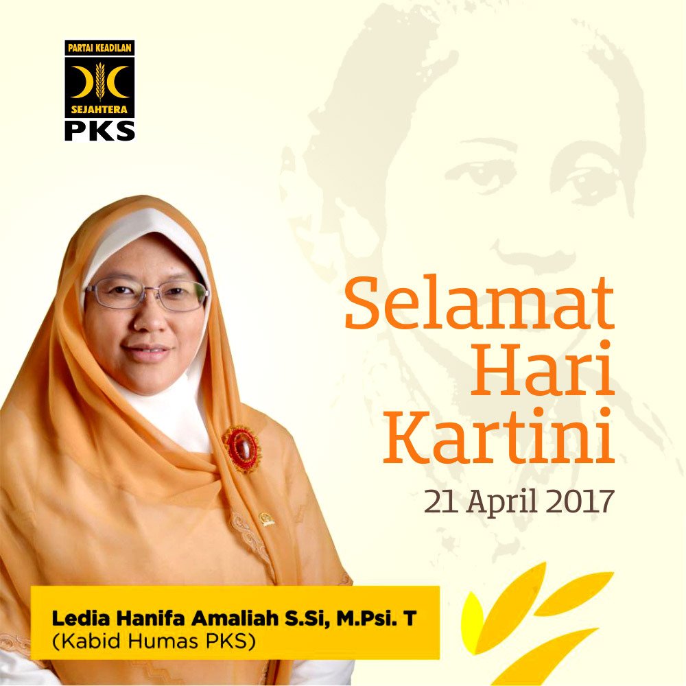 Selamat Hari Kartini. Semoga kita dapat meneladani perjuangan beliau - <a href="/lediahanifa/">Ledia Hanifa</a>