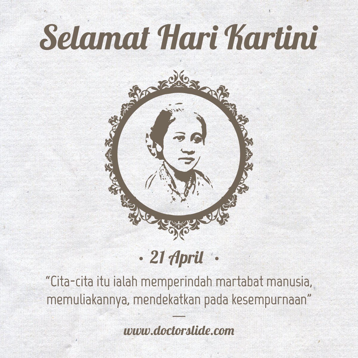 DoctorSlide_ID's tweet photo. Selamat #HariKartini semoga wanita #Indonesia semakin menginspirasi #KartiniDay #DoctorSlide https://t.co/qgdcxMMH3g