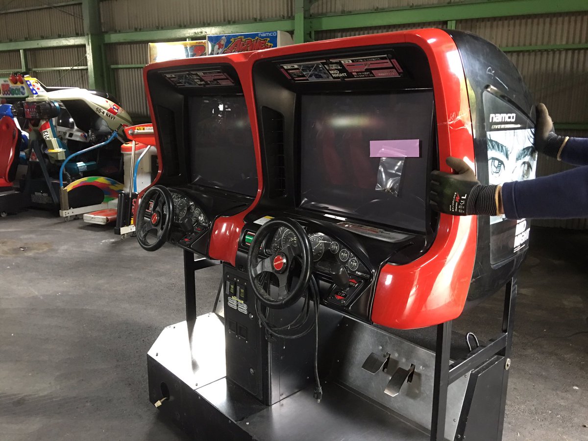 日本ゲーム博物館 目標1万人超え V Twitter アーケードゲーム機 ノアの箱舟プロジェクト 大移動中 その28 初代 湾岸ミッドナイト