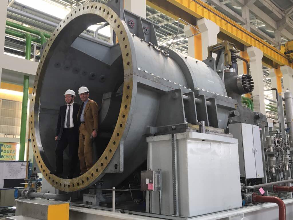 ge_ashish's tweet photo. @makeinindia at its best. High efficiency steam turbines delivered in record time from GE Triveni plant in Bangalore to South America. https://t.co/5Txf4YXCMj