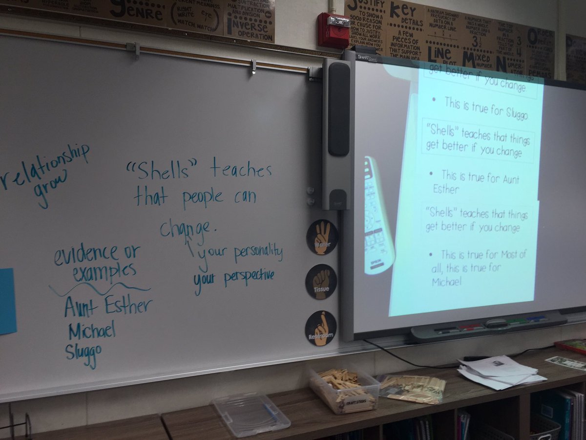 Turnerdolphins's tweet photo. Turner 5th Graders @Ms_Zook engaged in critically analyzing readings about social issues and creating thesis statements. https://t.co/Zng522rzX0