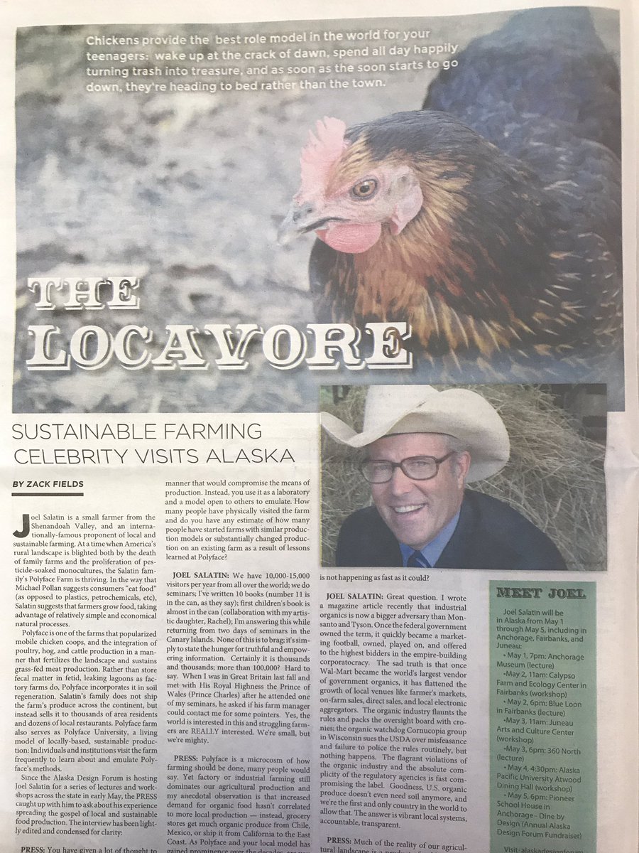 Great article <a href="/anchoragepress/">Anchorage Press</a> on <a href="/JoelSalatin/">Joel Salatin</a> Thank You!!!!