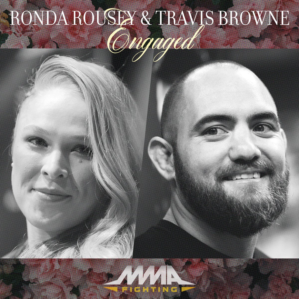 MMAFighting's tweet photo. Ronda Rousey and Travis Browne get engaged. https://t.co/mAHm10gKb6 https://t.co/PWIAnE9kyJ