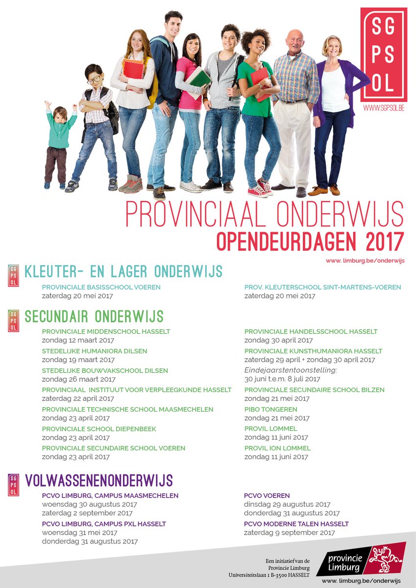 PiboTongeren's tweet photo. Het provinciaal onderwijs zet weer zijn deuren open. Hier kan je data vinden van de opendeurdagen van alle provinciale scholen! https://t.co/DUGQseGj4s