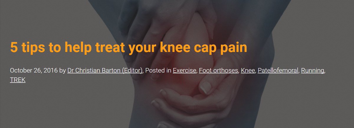 5 tips to help knee cap pain
semrc.blogs.latrobe.edu.au/5-things-to-he…