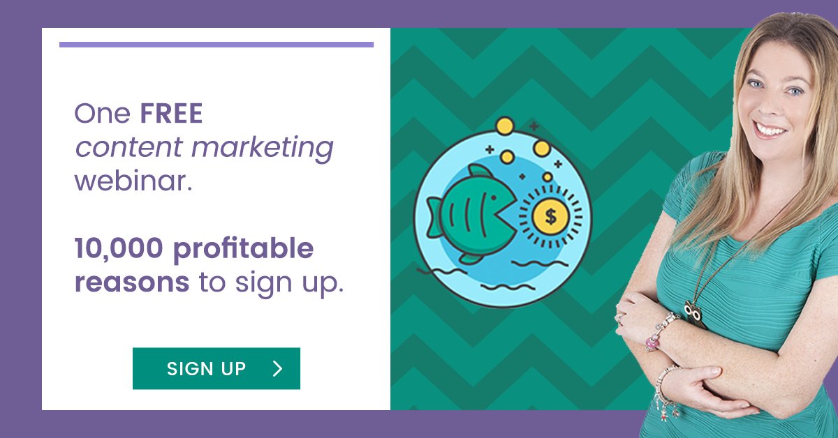 Discover how valuable your content is. Check out my free #contentmarketing #webinar and get inspired goo.gl/EZAzuN