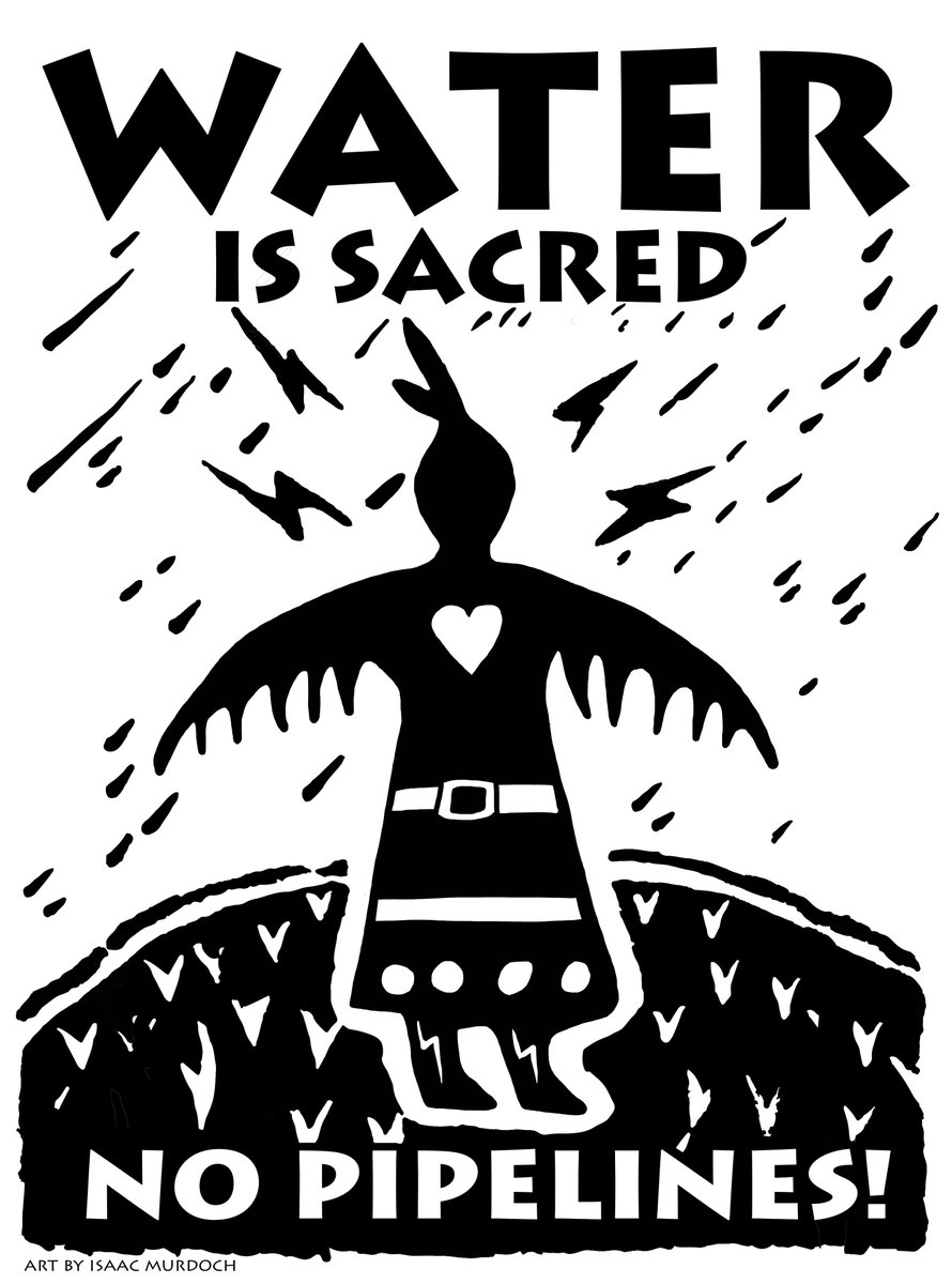 Poster4Progress's tweet image. Why not take Isaac Murdoch's #ThunderbirdWoman or a #WaterIsLife sign to the #MarchForScience? All free to download: postersforprogressives.com/author/Isaac%2…