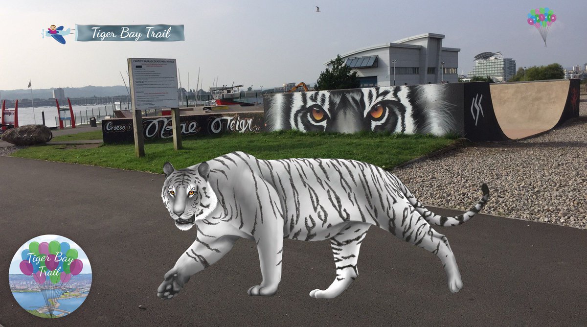 LDMcLays's tweet photo. Why not @VisitCardiffBay and have your photo with the @CrocInTheDock's friends with the Tiger Bay Trail iOS App? https://t.co/mZDGY552qp https://t.co/DM8VWMV8Q7