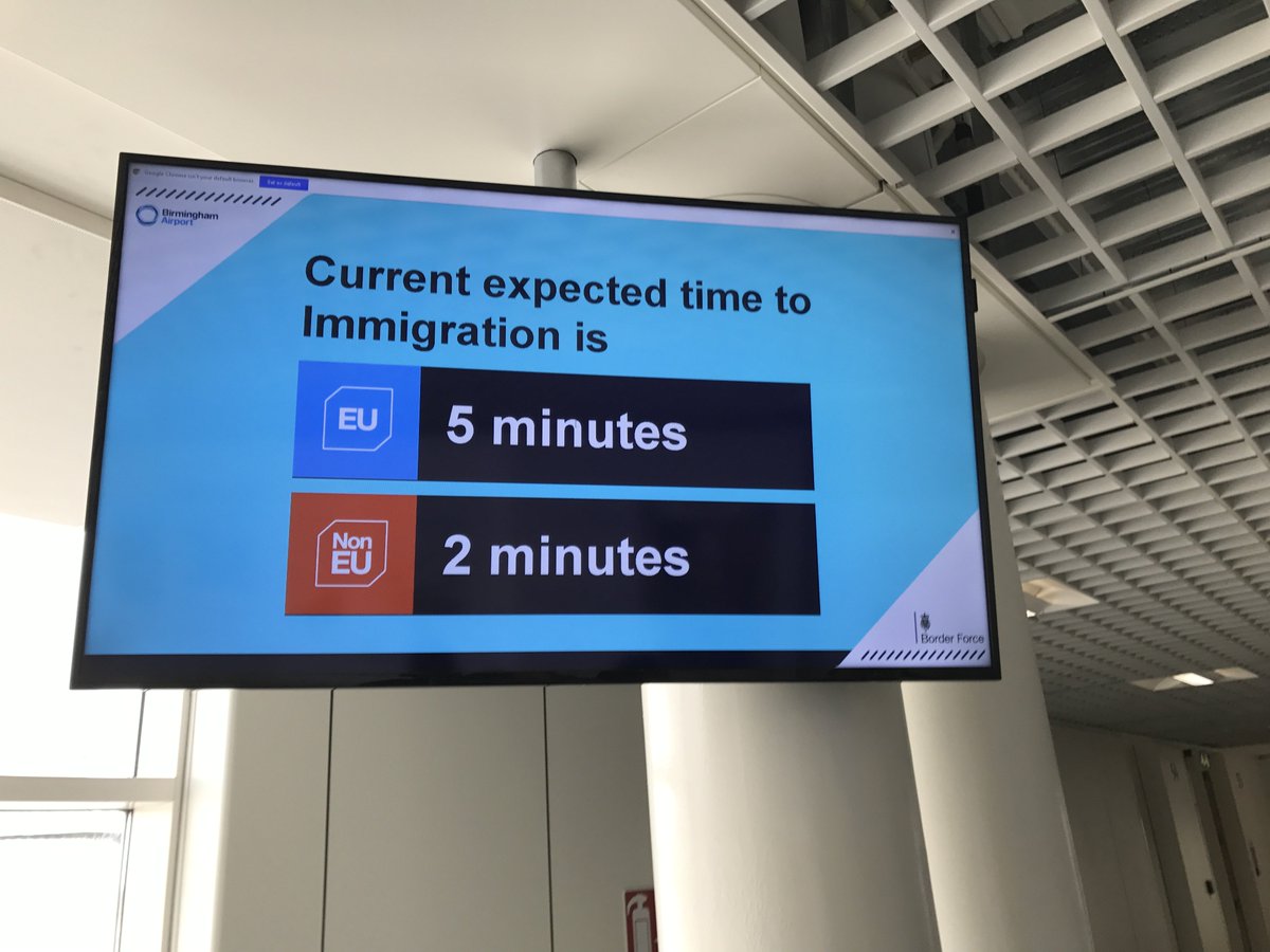 renedeboer's tweet photo. @jg910 Last week at Birmingham Airport. #nonschengen #brexit #visanext https://t.co/sSKmKtmgRE