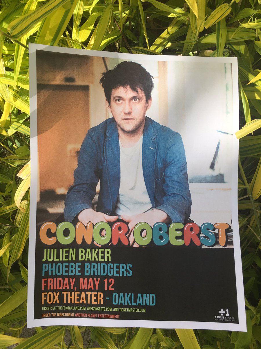 Oakland May 12 <a href="/foxoakland/">Fox Theater</a> with <a href="/julienrbaker/">Julien Baker</a> and <a href="/phoebe_bridgers/">traitor joe</a>
