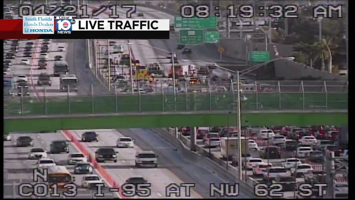 Crash on I-95 NB approaching NW 79th St #traffic https://t.co/NL69XGcH8V