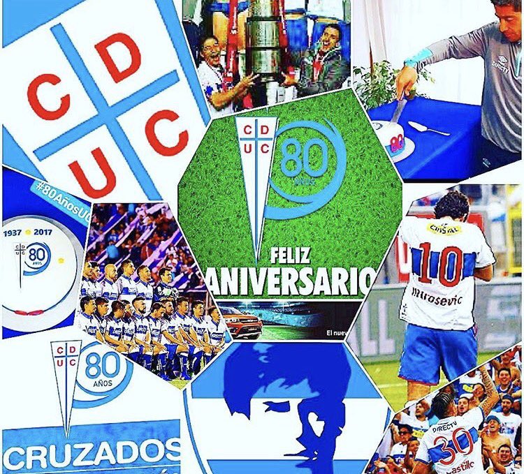 rcorbal's tweet photo. Feliz aniversario a todos los cruzados de corazón @cruzados_oficial #cato #uc #instaUC #80años #grandeuc @_cruzados @CruzadosSADP https://t.co/NSrvAEoMDw