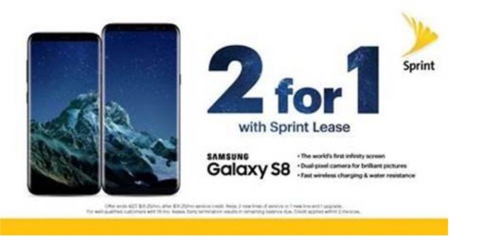 rgidde01's tweet photo. Sprint's LOGO kicks off Samsung launch day! 2 for 1 #GS8West #thewoodlands @sprintcentraltx @Sprint_west https://t.co/QRNqeWiFkH