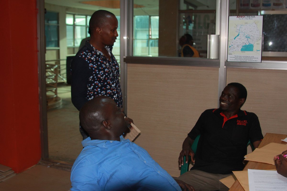 afro_cinema's tweet photo. Film makers &amp; Copyright Inspectors pay a courtesy visit 2 #AFROCINEMA.

Offices now open

@URSBHQ @UCC_Official @pearlwoodug @UgFilmCouncil https://t.co/j2BVuhU0hR