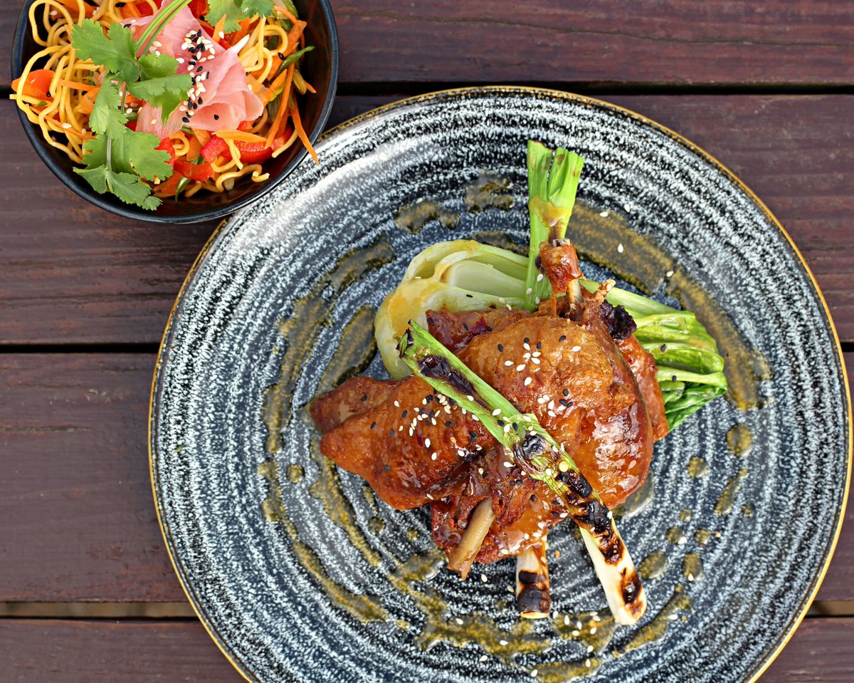 The Duck just keeps coming! Exquisite 1/2 roast duck, with Chargrilled bok choi Start the weekend off right at The Pheasant #yummy