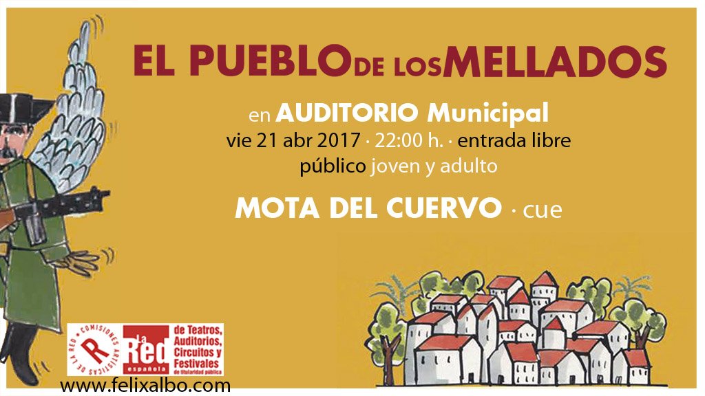 FLXALBO's tweet photo. A #MotadelCuervo a acabar #melladosderisa con #ElPueblodelosMellados Espectáculo #recomendado por @LaRed_deTeatros #Unnoparar de reír. ¡Ven! https://t.co/1Uf5wdKOjf