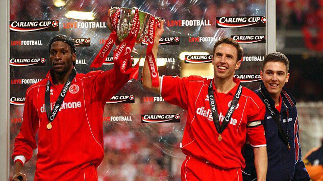 EverythingMFC's tweet photo. Incredibly sad news this morning about the passing of former Boro defender Ugo Ehiogu. Rest In Peace Ugo. https://t.co/uP2WSo3V7o