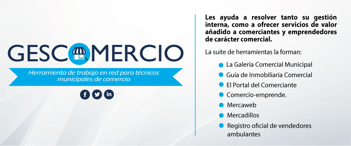 Sernutec's tweet photo. #GESCOMERCIO es nuestra herramienta de trabajo en red para técnicos municipales de comercio, ¡conócela! https://t.co/0UbApXiMKV #FelizFinde https://t.co/PzyODxrKM1