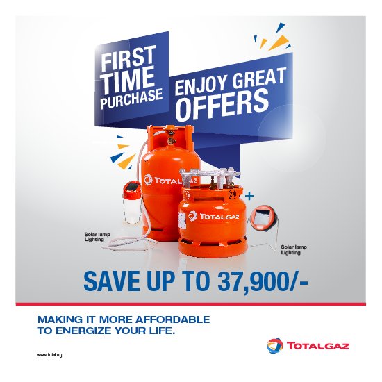 dlightUG's tweet photo. Energize your life w/ Total Gaz, save upto UGX 37,900 &amp; get a #solar lamp!
Offer valid while stocks last
#TotalGAZPromoPack #BrighterFuture https://t.co/bZgYefIV6u
