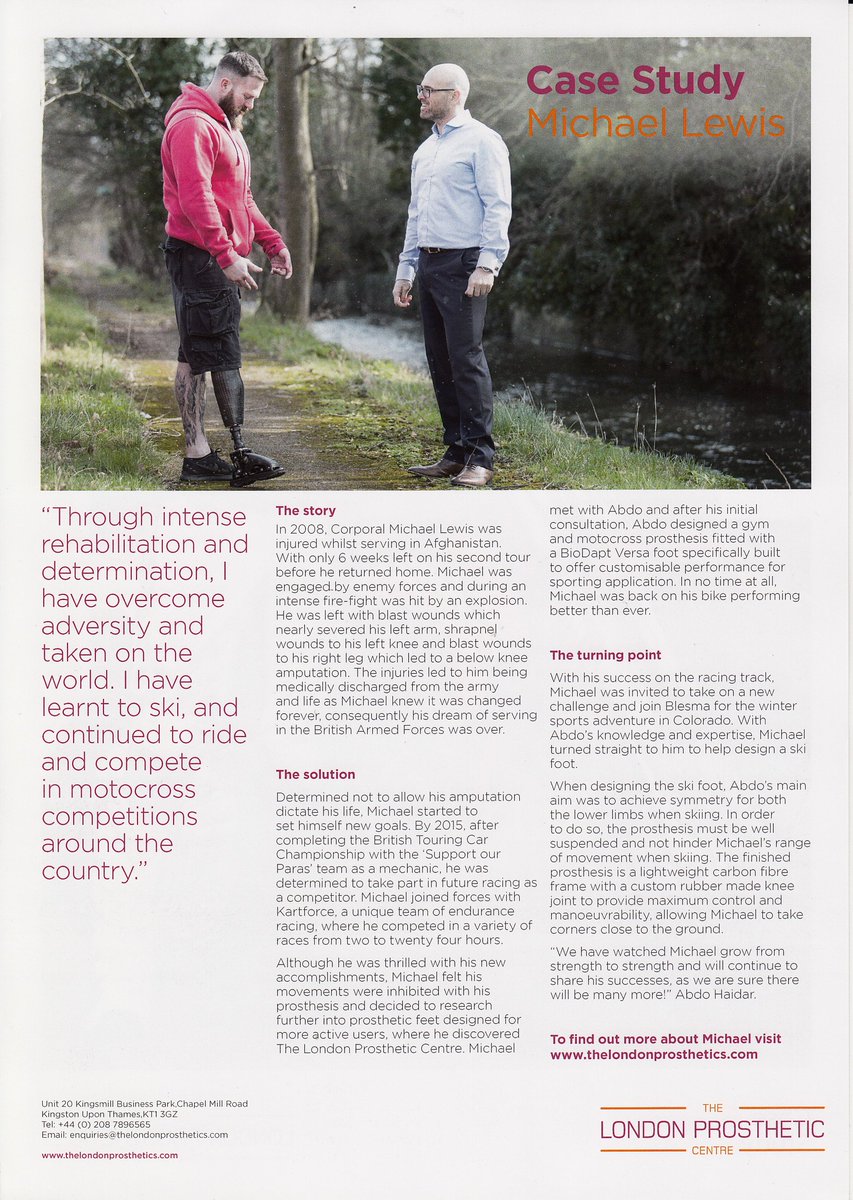 sharpedgephoto's tweet photo. @LPCProsthetics Case Study, the inspirational Michael Lewis. Featuring the photography of @sharpedgephoto :-) https://t.co/W3XxuylKux