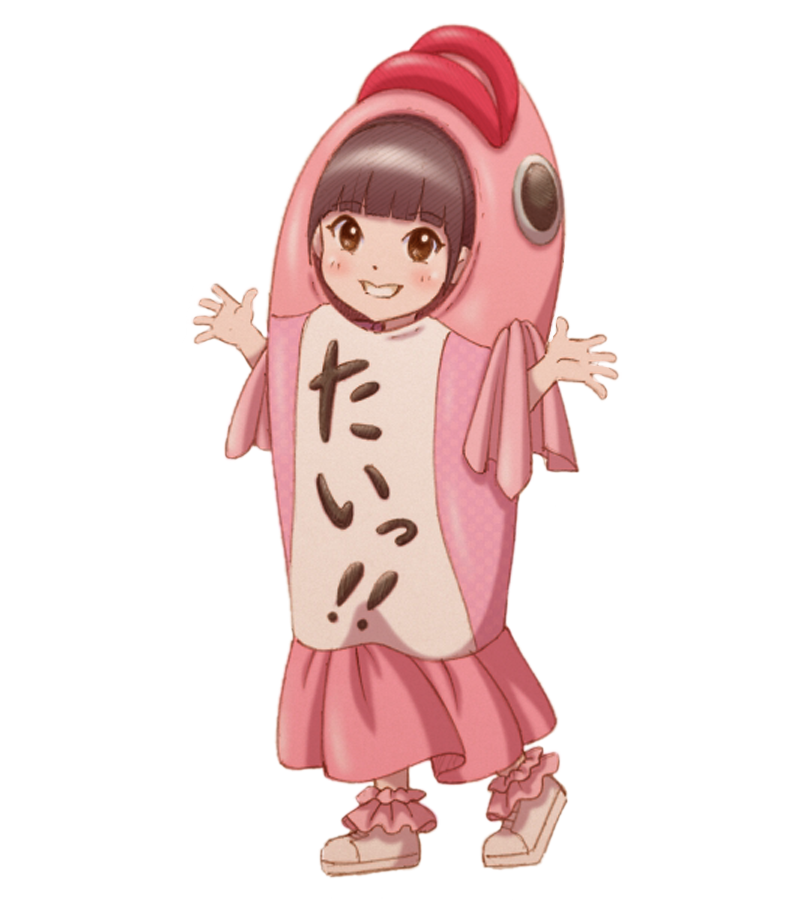 「 もしよろしければこちらの画像で試してみてください。 」|明日桧のイラスト