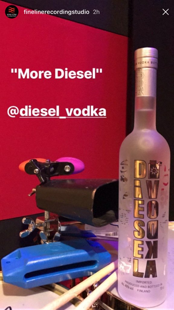 diesel_vodka's tweet photo. It's So #Diesel at Fine Line Recording Studios #Miami Baby! https://t.co/W8ueIyyoIz