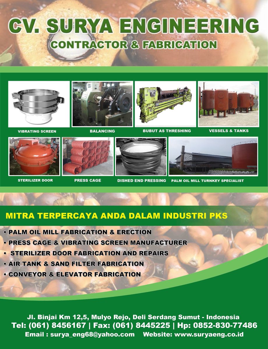palmoilmedia's tweet photo. You need contractor &amp; fabrication? Surya Engineers is the answer. Contact them now! https://t.co/RhXuXj2vTA
