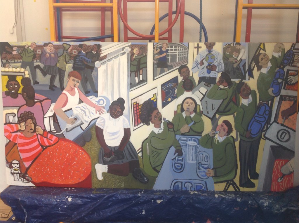 #Peckham primary school mural continues