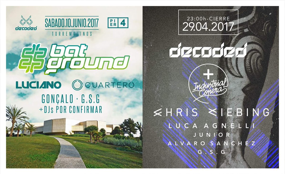 Entrada #COMBO para #Decoded y #BatGround por solo 38,50€ disponibles AQUI -> bit.ly/Decoded29AbrCo…
+info: 633 100 963