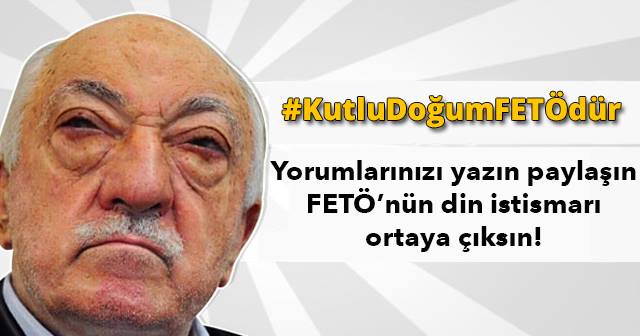 Terörist başı FETÖ'nün doğum gününe denk gelen Kutlu Doğum Haftasını ifşa ediyoruz. 
#KutluDoğumFETÖdür