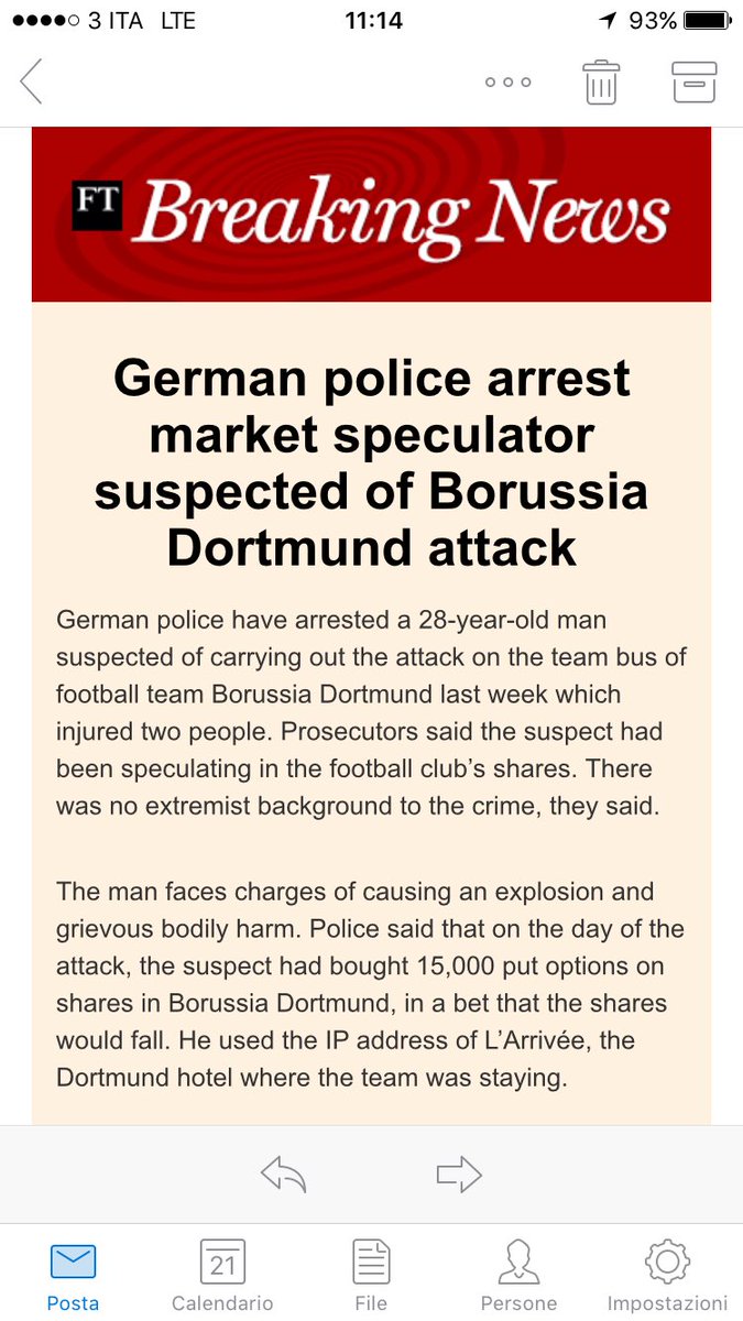 marziofatucchi's tweet photo. Se è così ci meritiamo l'estinzione #dortmundexplosion via @ftworldnews https://t.co/E0AlDvheow