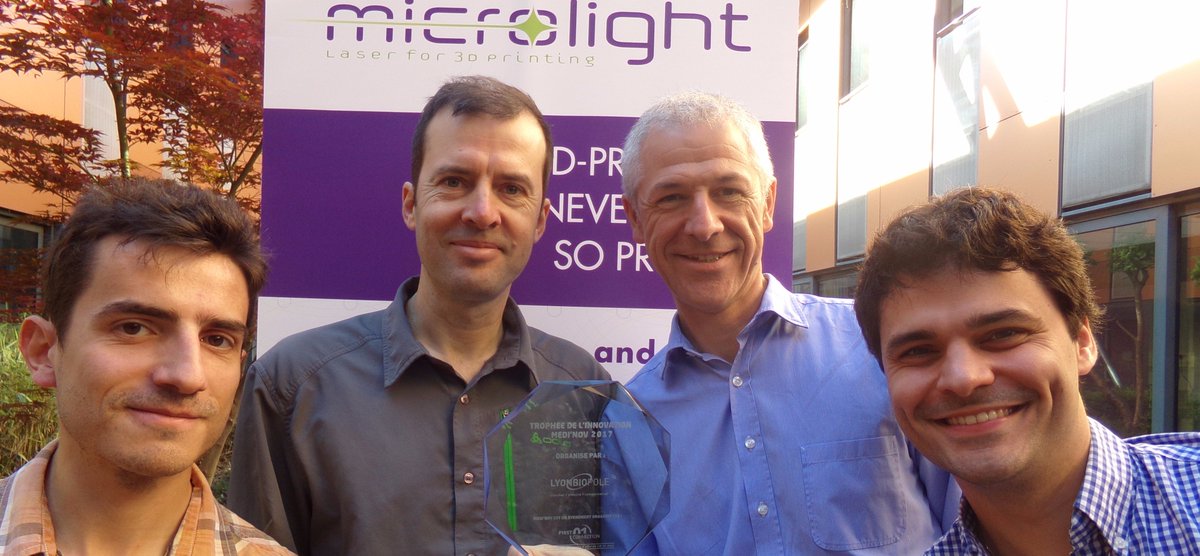 AdaliddaFRA's tweet photo. Le salon Medi'nov a récompensé #Microlight3D pour sa Technologie d'#Impression3D à Résolution #Submicronique https://t.co/iO3IVwNyOu https://t.co/wHmbDyWE4n