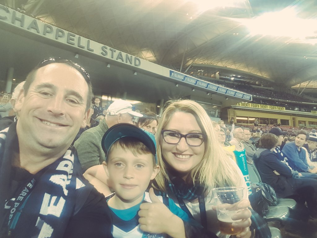 bekkstubing's tweet photo. First game for the nephew cob!! #weareportadelaide https://t.co/bQ6OsiWiK3