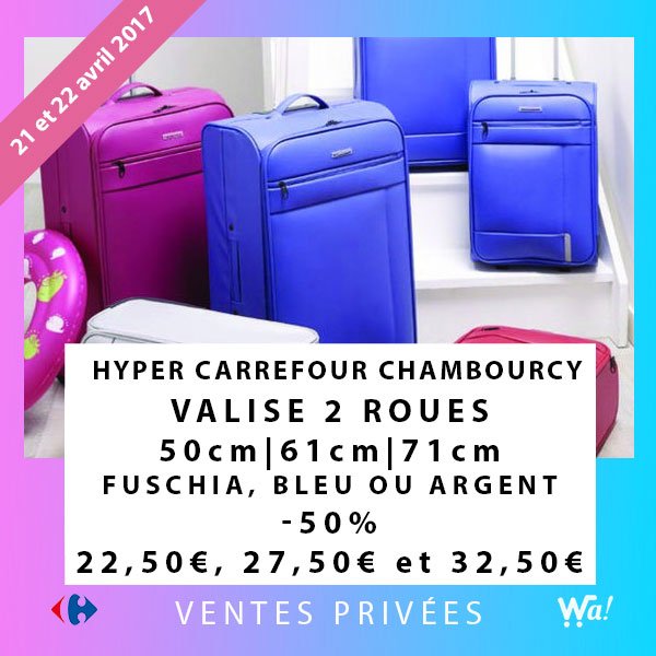 AppliWa's tweet photo. EXCLUSIF ! Users de l'#AppliWa ce week-end votre CC #Carrefour de Chambourcy vous propose des ventes privées sur une sélection d'articles https://t.co/o8ORqp37bh