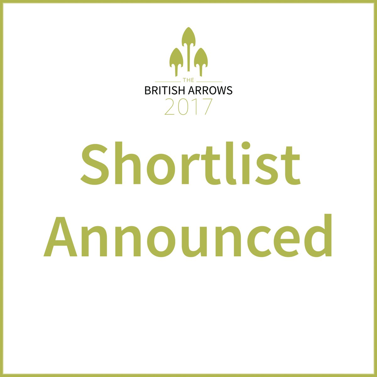 britisharrows's tweet photo. We're excited to announce #TheBA17 #CRAFT and #CAMPAIGNS shortlist! 🎊🎊🎊 https://t.co/luMWhMkWL5 https://t.co/jLCD7uw63S