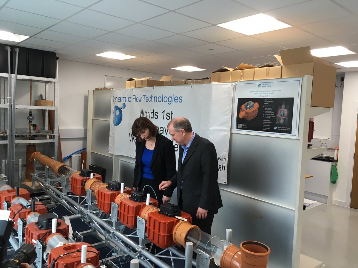 A great morning introducing <a href="/NickyMorgan01/">Baroness Nicky Morgan</a> to our Pitchfest winner <a href="/DFTechLtd/">Dynamic Flow Tech</a> &amp; learning more about their innovate water management product.