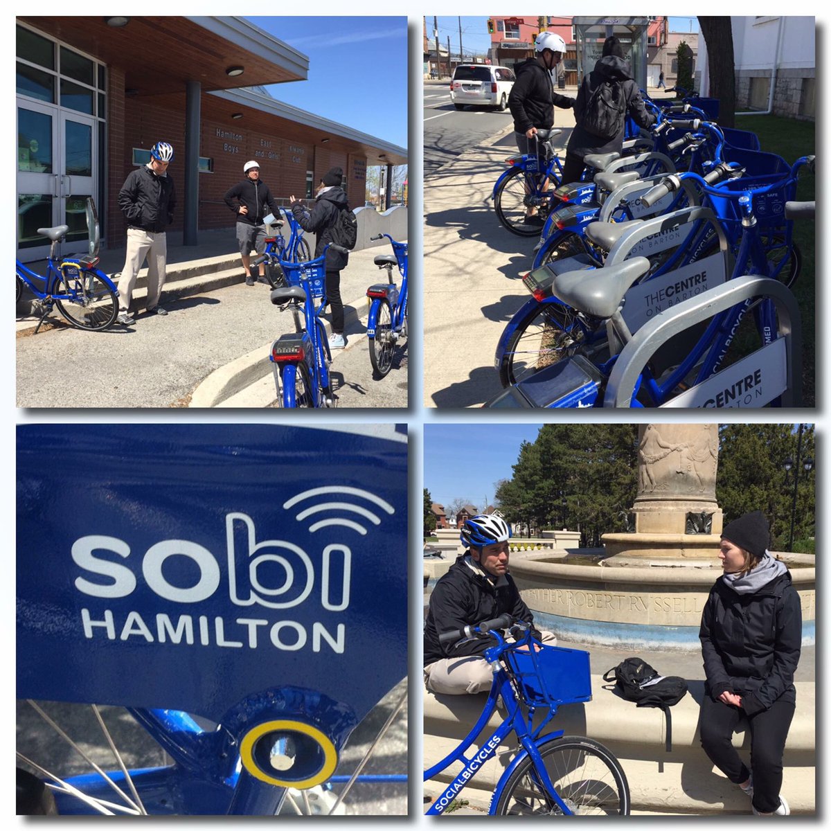 BGCHamHal's tweet photo. We had a great time exploring our neighbourhood yesterday with @SoBiHamilton! Did you know each bike has its own unique name?#sobihamilton https://t.co/tkfjZwB08f
