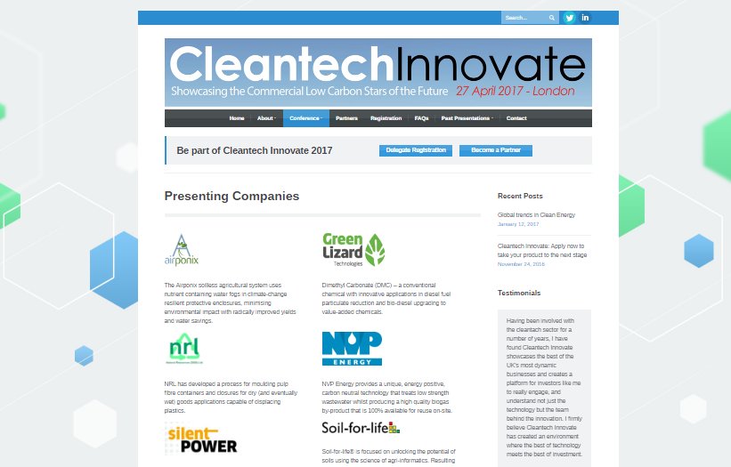 CleantechInnov8's tweet image. Environmentally and Socially Responsible Investors take note: 36 handpicked companies ready to scale #ESG #Cleantech cleantechinnovate.com/registration/