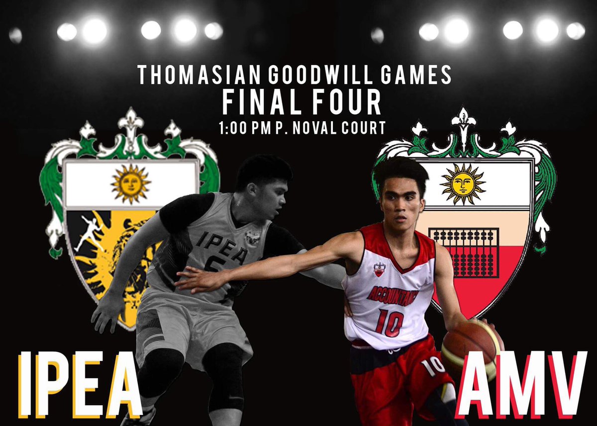 AMVBasketball's tweet photo. We need our sixth man! Support us as we face IPEA in the FINAL 4 tomorrow! See you there!! #HardworkGoodlife #MakeHistory #USTGoodwill2017 https://t.co/dHke9ArPcL