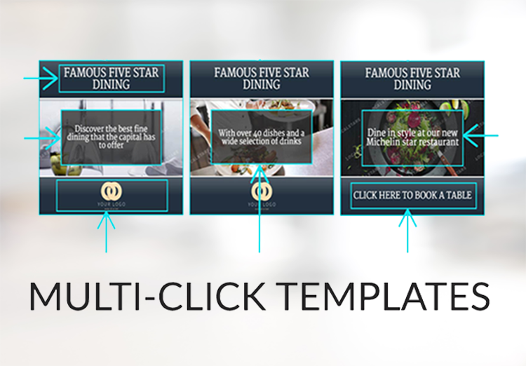 FluidAds's tweet photo. Our Ad Builder has a new feature: Multi-Click Ad Templates. Read our new blog to find out more. #HTML5ads #adtech
https://t.co/Iqs9Tg5PDZ https://t.co/V62GyvP84H