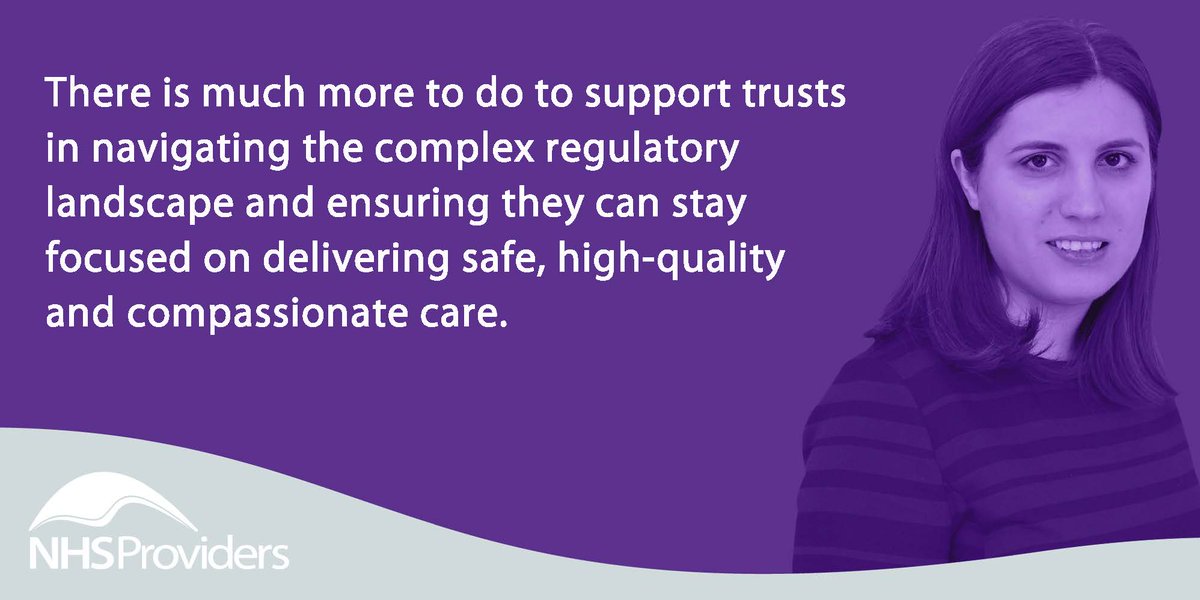 NHSProviders's tweet photo. .@cristinasarb suggests more needs to be done to support trusts to navigate the regulatory landscape: https://t.co/aYnOUKHjQF #NHSRegulation https://t.co/wfHtKn5Vjz