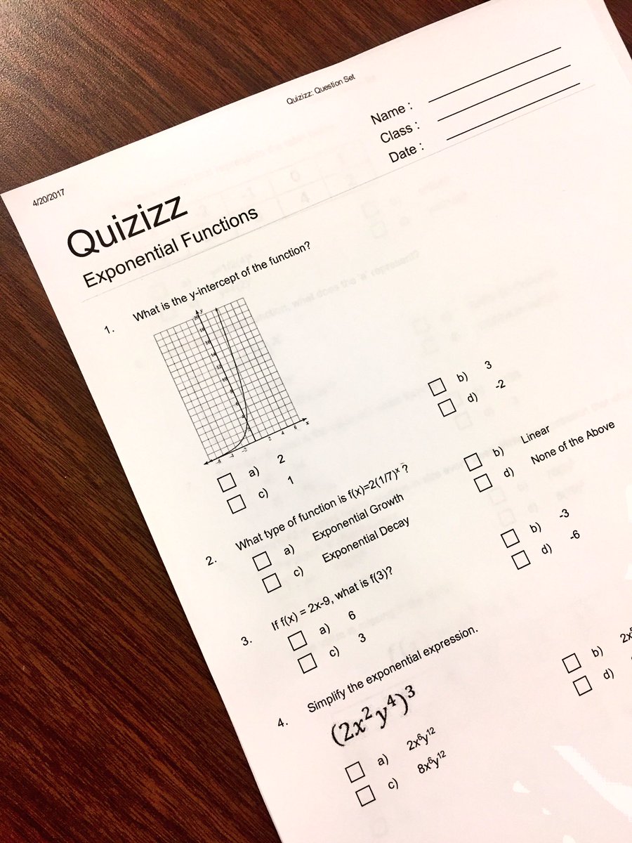 waygroundai's tweet photo. Did you know that you can print Quizizz to create awesome worksheets? https://t.co/LxdcREylUn #unlimited #worksheets PC: @MathPatty https://t.co/5xfGTmtdh6