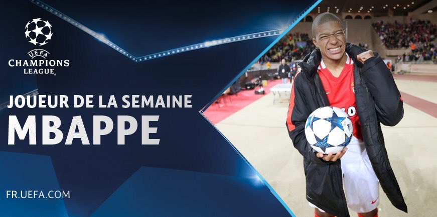 Joueur de la semaine 👌🏽 
<a href="/UEFAcom_fr/">L'UEFA en français</a> 
RDV en demi-finale contre la Juve 🔥