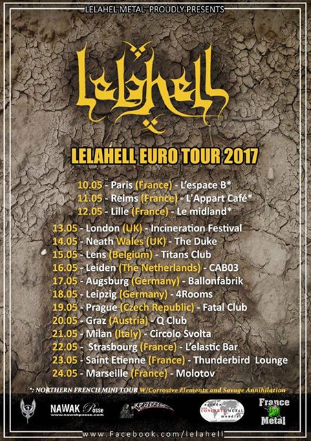 Metaltrip1's tweet photo. Gira europea de los argelinos @lelahellband . https://t.co/TQsbH8HlGo #DeathMetal #Lelahell https://t.co/XkRqG8ld4g