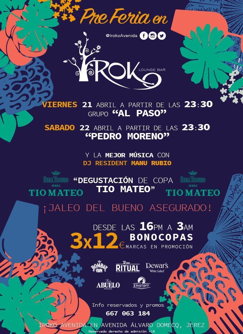 IrokoAvenida's tweet photo. 3.. 2.. 1... 💃PRE - FERIA💃¡Jaleo del bueno asegurado! 🎉 🎉 El mejor ambiente para calentar motores #Jerez #Feria #FelizFinde #FeriaDeJerez https://t.co/lnZaVgtVct