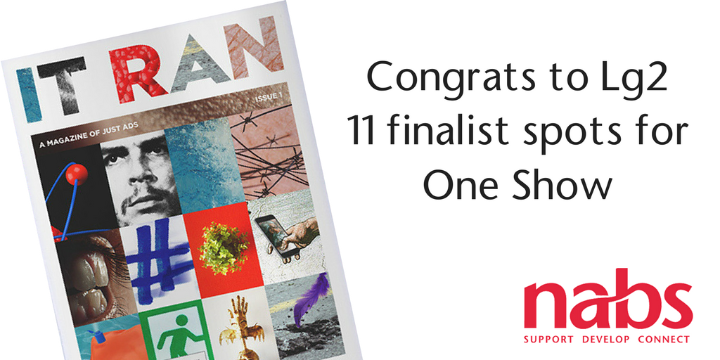 NABSAtlantic's tweet photo. Kudos to @lg2_tweets on their 11(!) nominations at next month’s One Show, including #ITRAN magazine! https://t.co/7LRVDAk2Sr https://t.co/v92QjU1epq
